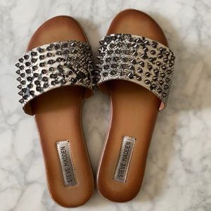 Steve Madden Spiked Slides